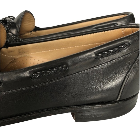 Allen Edmonds Men’s Woodstock Kiltie Tassel Leather Loafers Size 9C Black - Picture 14 of 14
